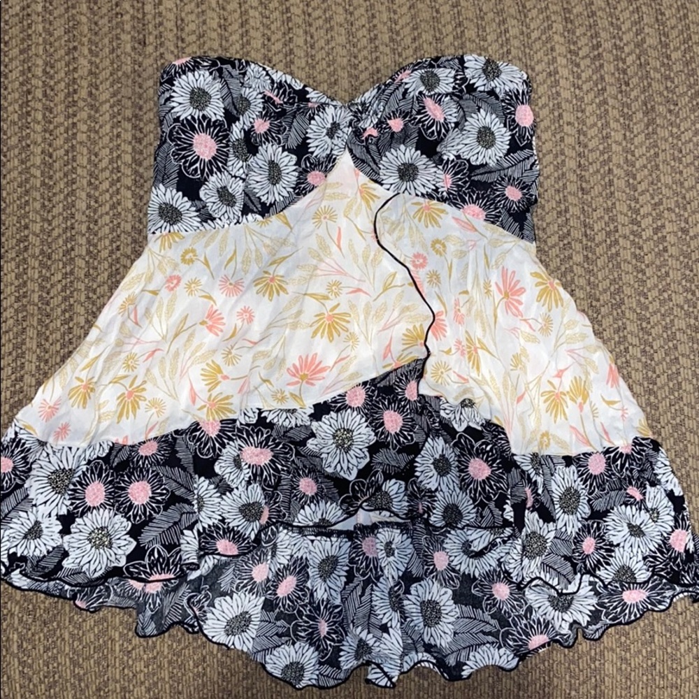 free people strapless top